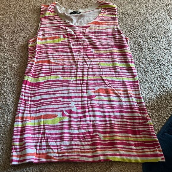 Lafayette 148 colorful tank top - Picture 2 of 6